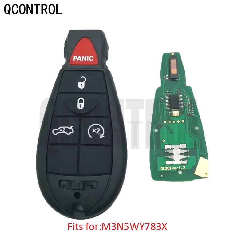 

QCONTROL New Smart Key for JEEP Auto Remote Grand Cherokee Commander Part Number M3N5WY783X / IYZ-C01C Control Alarm 433Mhz