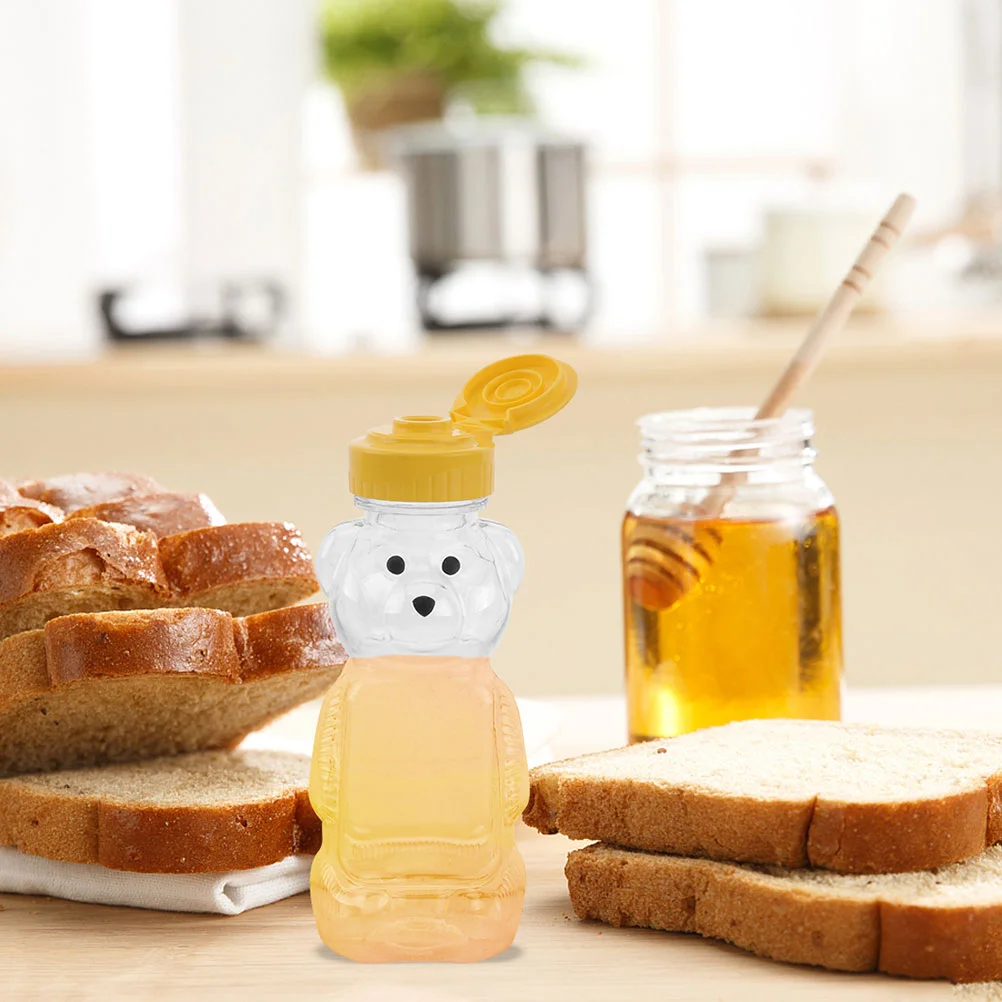 8 шт. бутылка для воды медведь мед сок молоко напиток детские очки сжимаемая банка