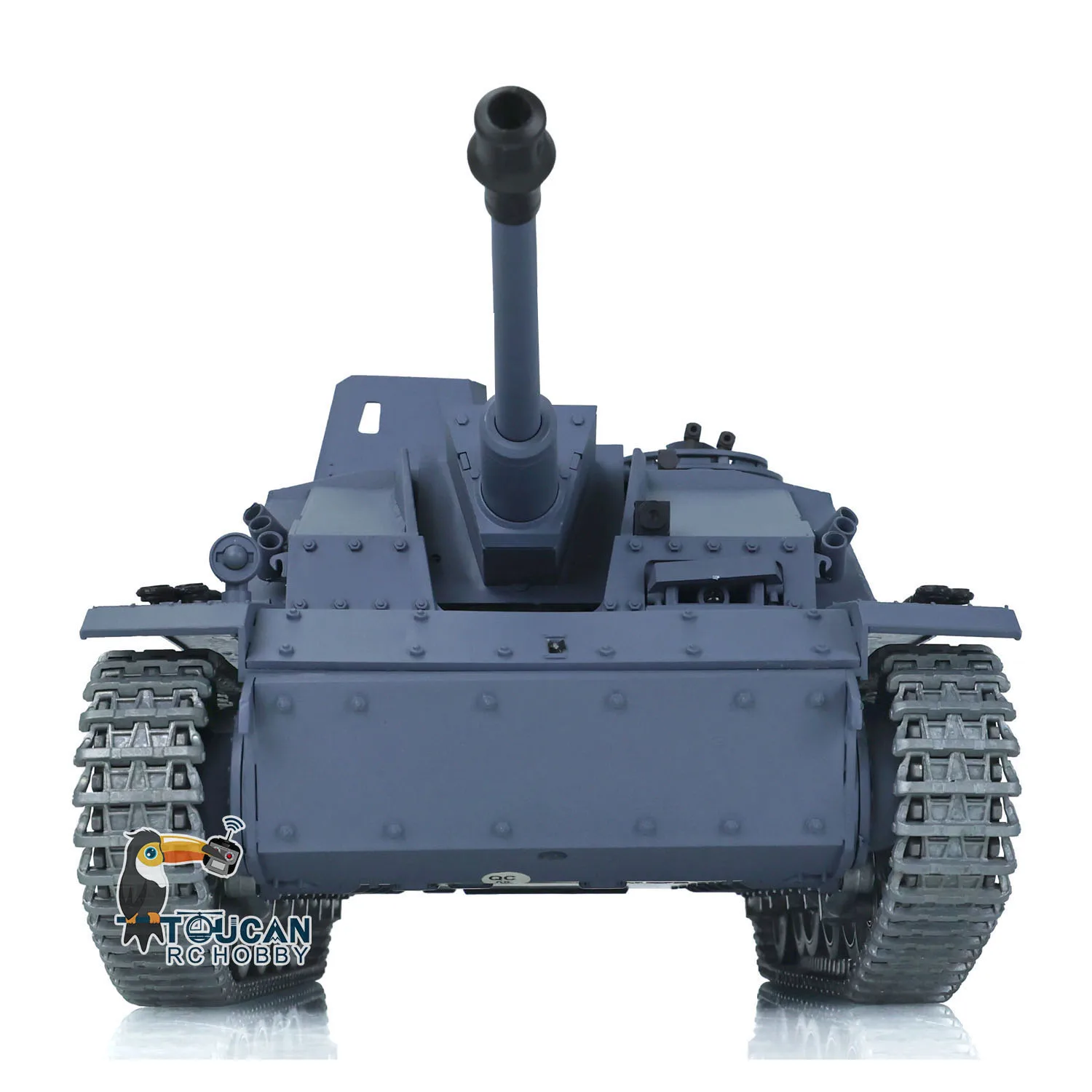 Фото Радиоуправляемый танк Heng Long 1/16 масштаба, модель Stug III 3868 с металлическими гусеницами и колесами, игрушка для взрослых. №4