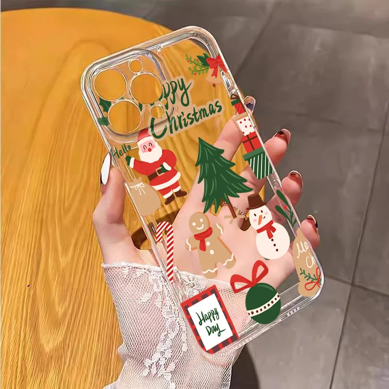 Модный рождественский узор для OPPO A16 31 5 53 55 60 72 76 78 92 9 97 98 2 92S K11 F11 Pro Прозрачный