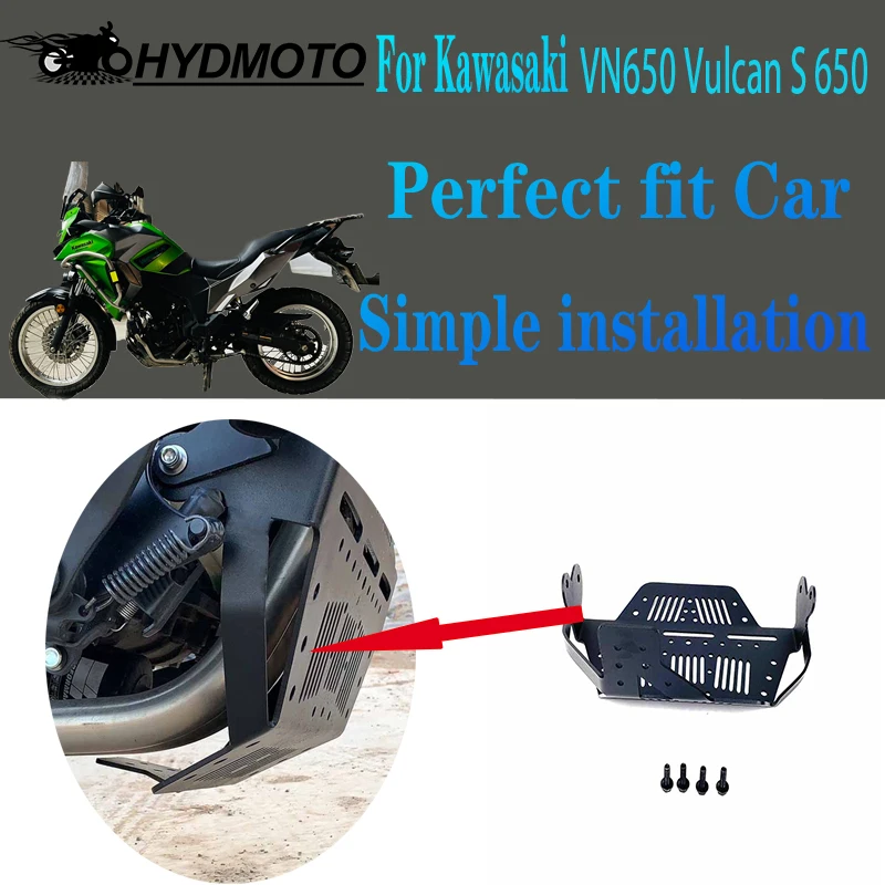 Фото Запчасти для мотоциклов KAWASAKI VN650 Vulcan S 650 EN650 VN 650, защитная крышка шасси двигателя из алюминиевого сплава №1