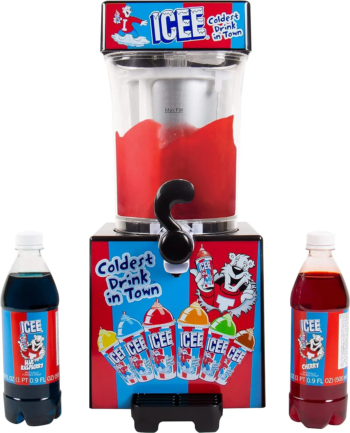 

Slushie Machine & Syrups 2-Pack Bundle. Genuine ICEE Home Countertop Slushie Maker. Officially Licensed ICEE Merchandise