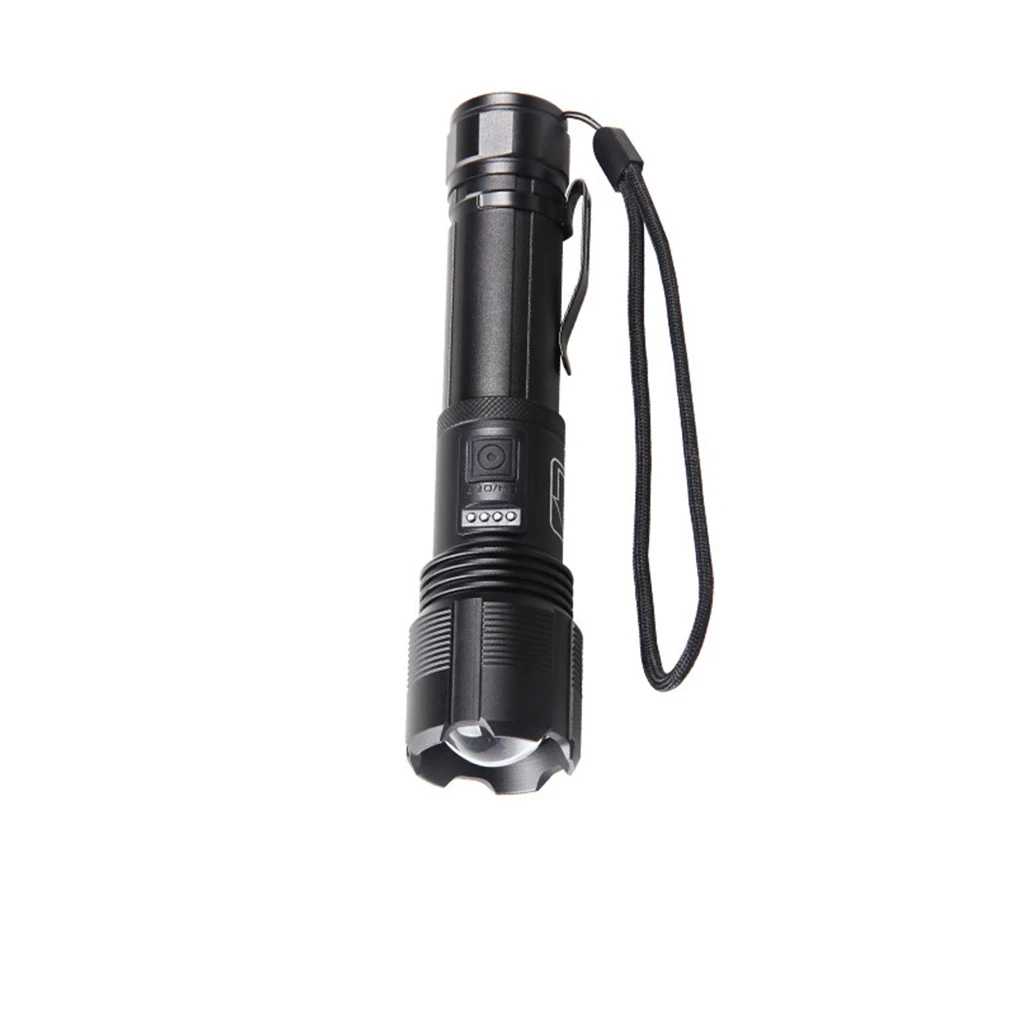 

Light Night Fishing Traveling Flashlight Aluminum Alloy USB Charging Zoomable Dimmable Hand Torch Lighting Accessory P70