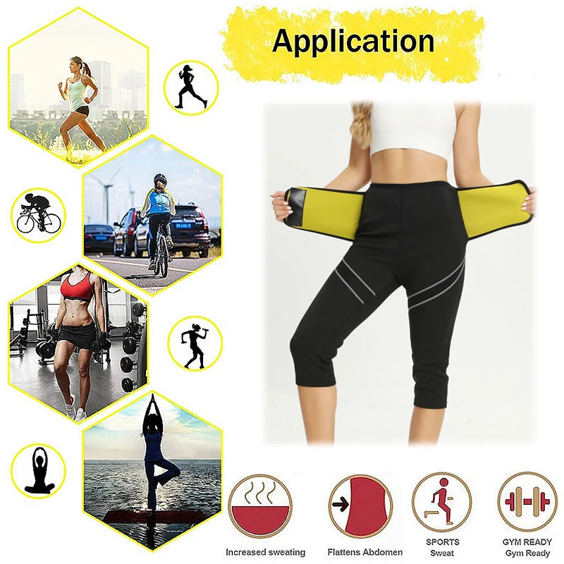 LANFEI Women Waist Trainer Sauna Pants Neoprene Sauna Shirt for Weight Loss Shapewear Set Fat Burning Sweat Thermal Suits