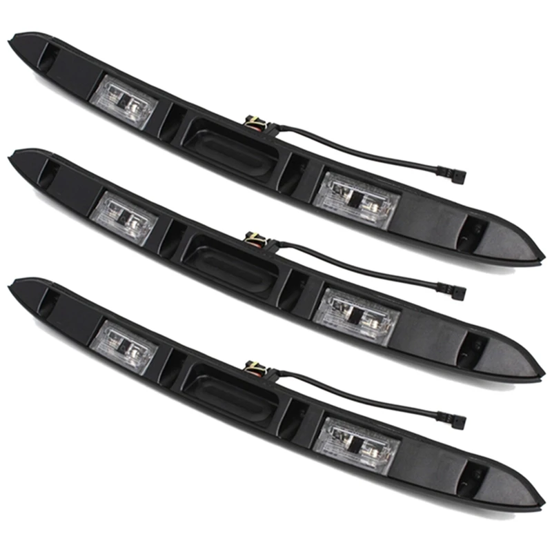 

3Pcs ABS Trunk Grip License Plate Light Trim Assembly For BMW E46 325I 323I 328I 51137171699