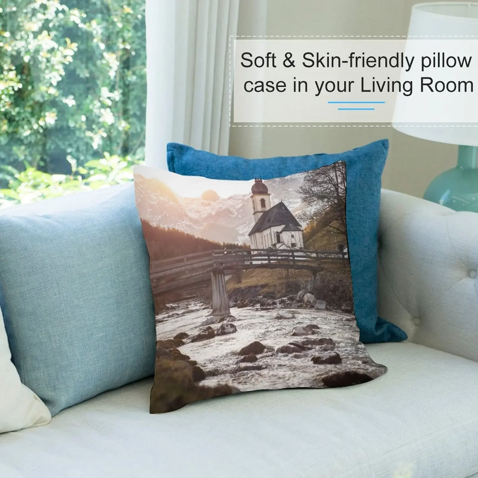 Ramsau-Berchtesgaden декоративная подушка эстетическая для сидения рождественская