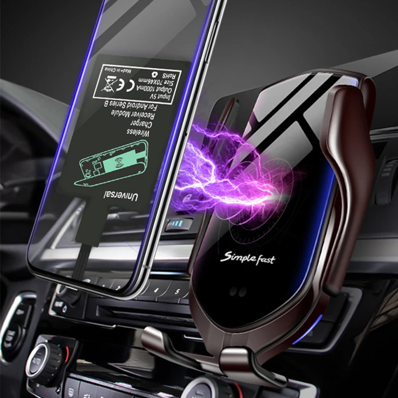 wireless charging receiver micro usb type c universal fast wireless charger adapter for samsung huawei for xiaomi free global shipping