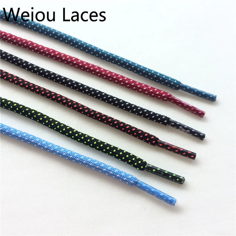 Coolstring Factory Store Shoe Accessories For Boot Bulk Order  Colorful Dots Round Rope Custom Design Lacet 100 Pairs Wholesale