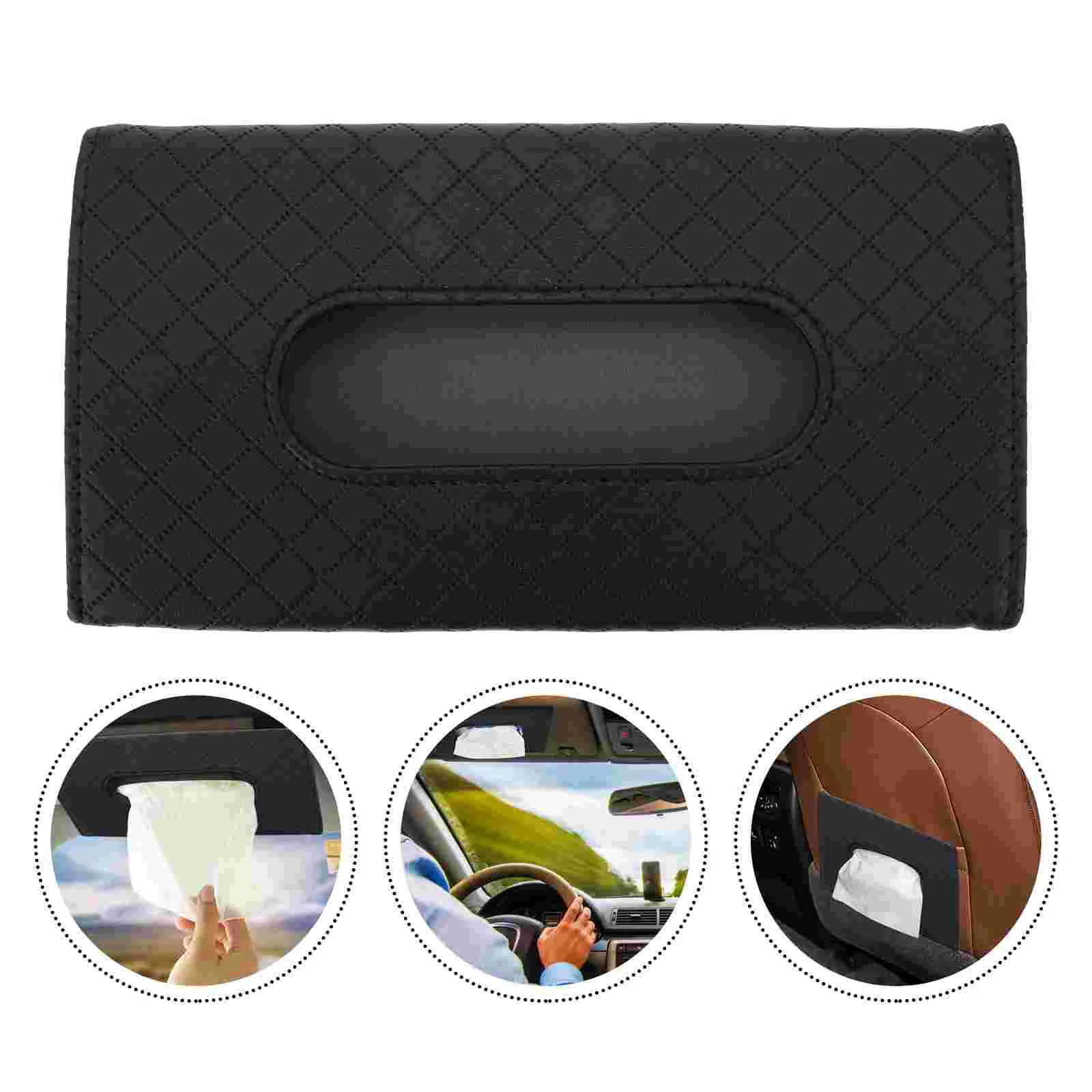 

Car Tissue Holder Wet Wipe Backseat Holder Storage Container Car Case Sun Visor
