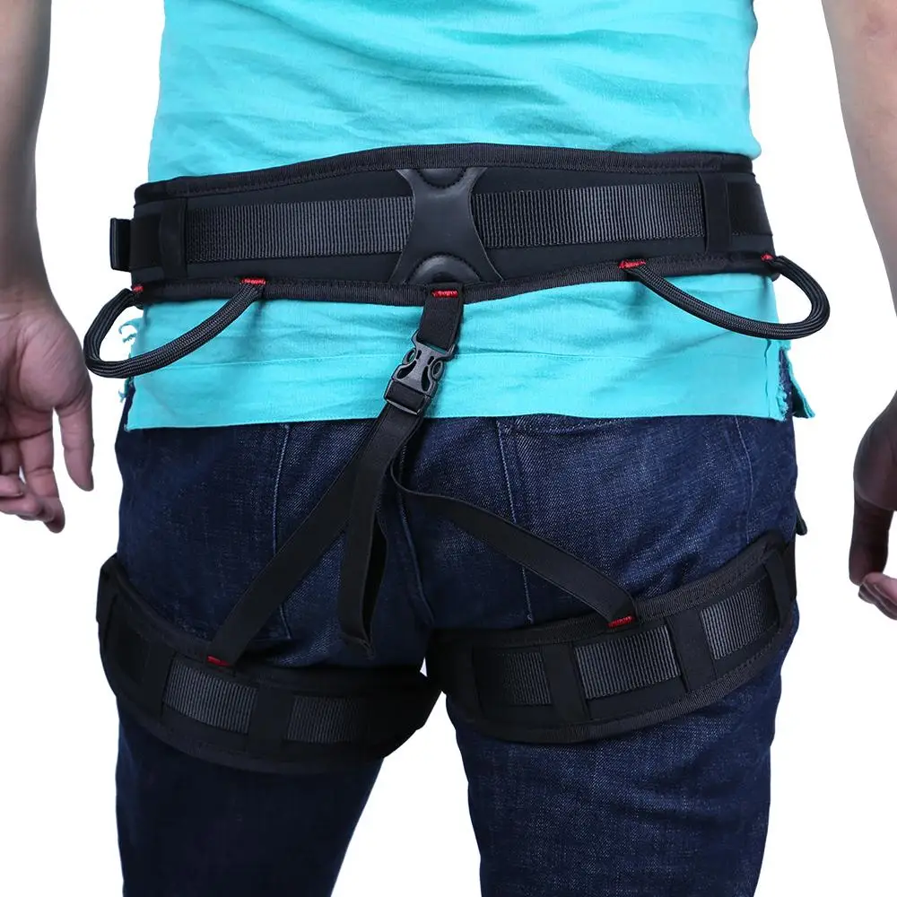 

Premium Rock Climbing Half Body Harness Safety Seat Sitting Bust Belt for