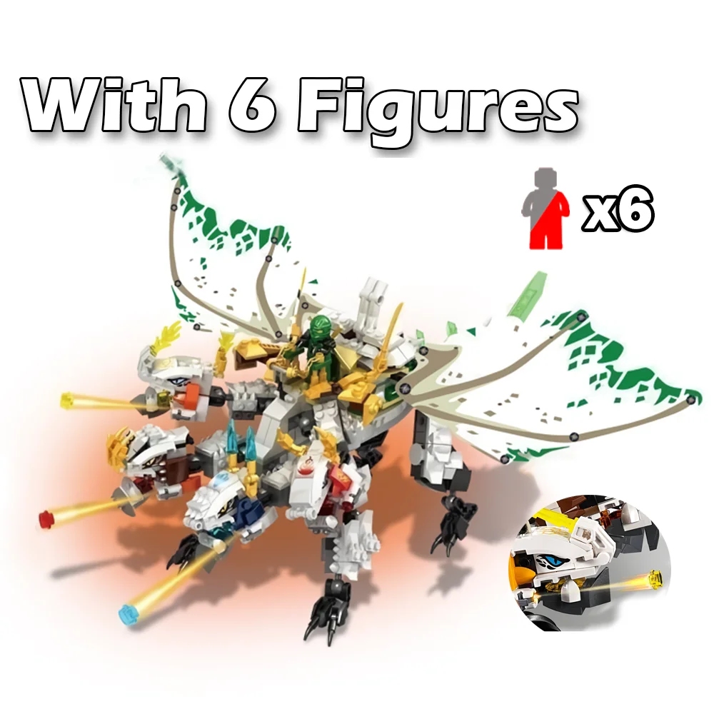 

The Ultra Dragon Ninja Series Building Blocks Bricks 70679 With Figures Diy Toys For Children Birthday Christmas Gift