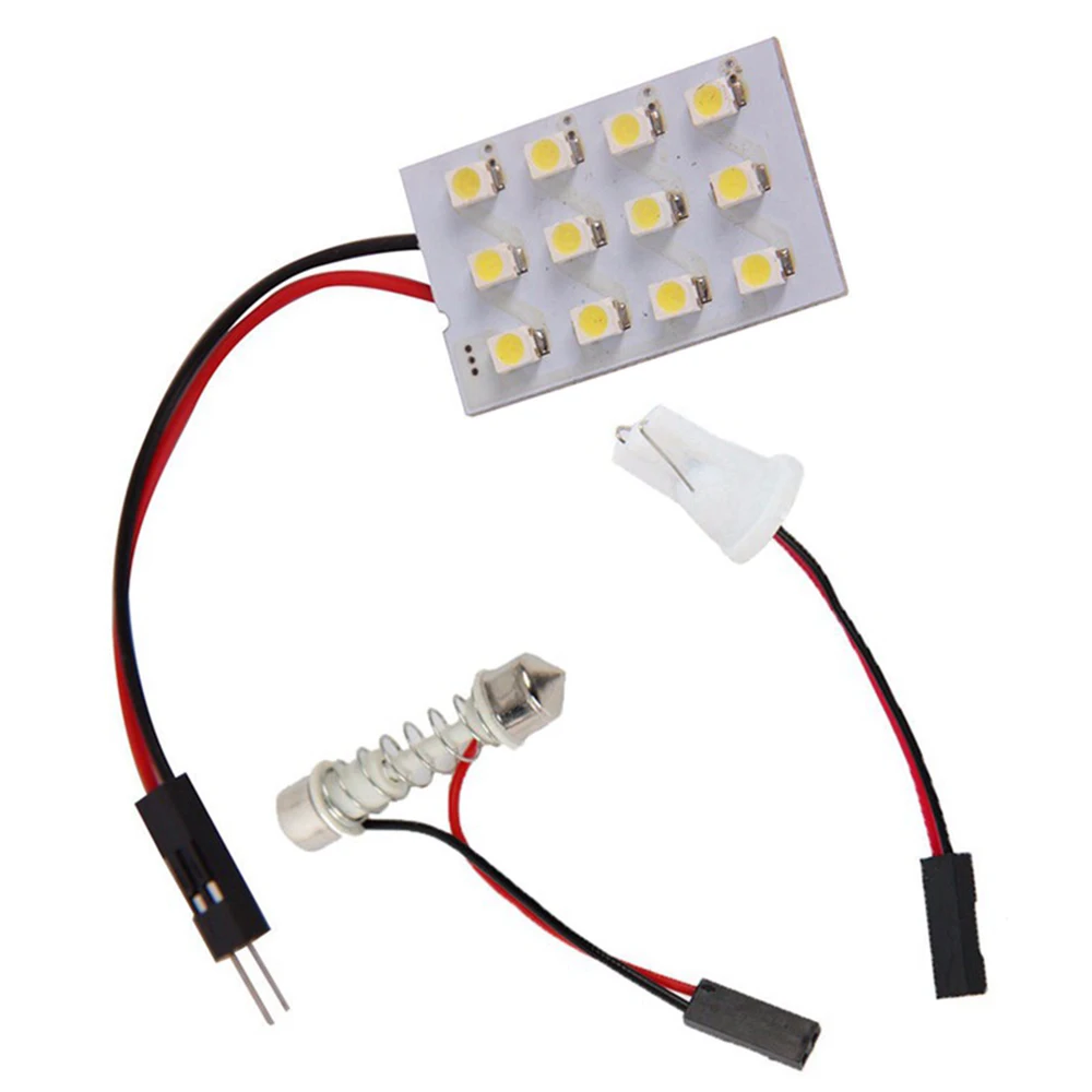 12 Smd Cob Led T10 4W 12V белая фотолампа купольная лампа