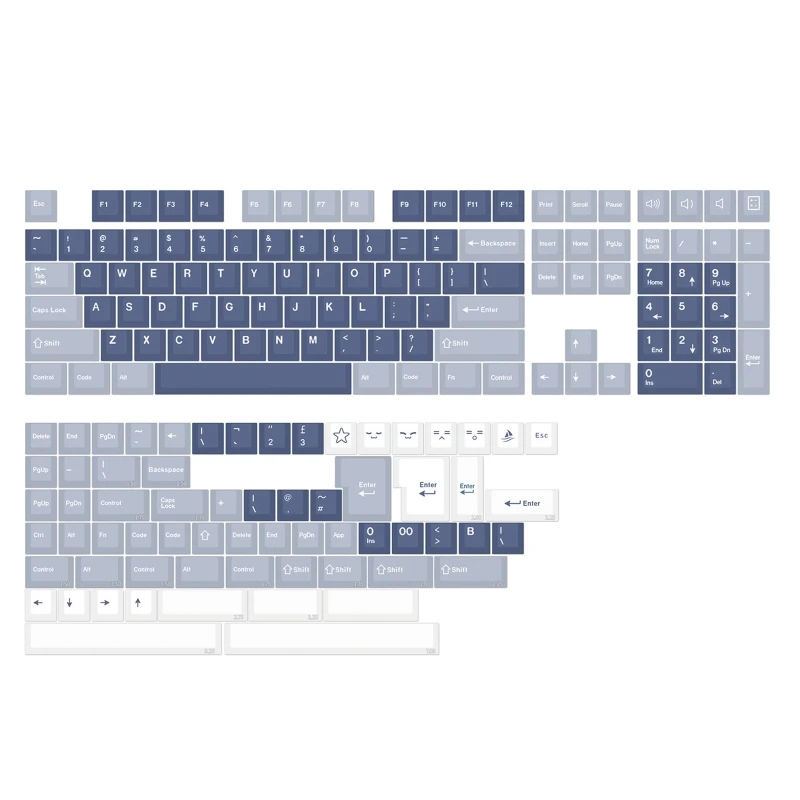 

Колпачки для ключей 173 клавиш PBT Cherry Height GMK для 61/68/87/104/108 механических