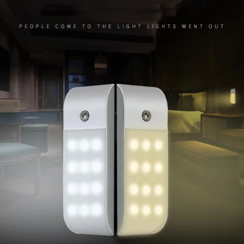 

LED Night Lamp Battery Operated For WC Room Hallway Pathway Nightlight