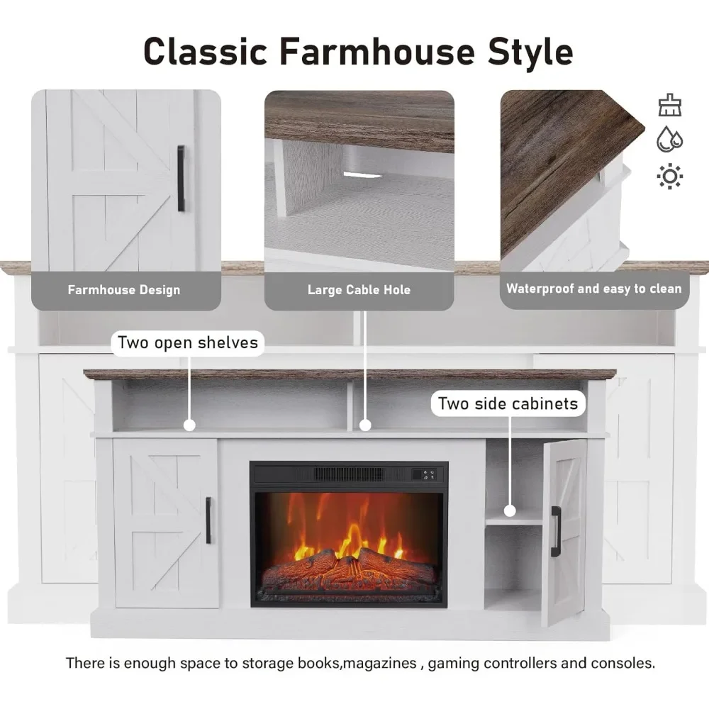 Подходит для развлекательных центров размером до 65 дюймов со шкафами хранения и