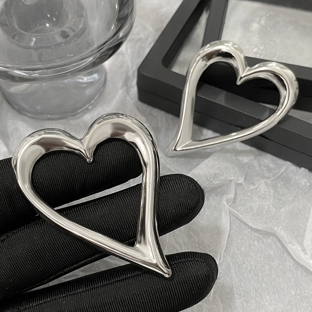 Женские серьги-подвески AENSOA из нержавеющей стали в форме сердца