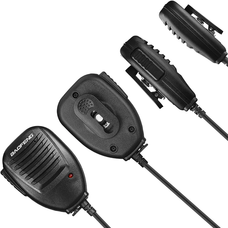RISENKE Remote Handsfree Shoulder Handy Speaker Microphone for BaoFeng UV-9R Plus BF-A58/9700/R760 GT-3WP Walkie Talkies(5 PCS)