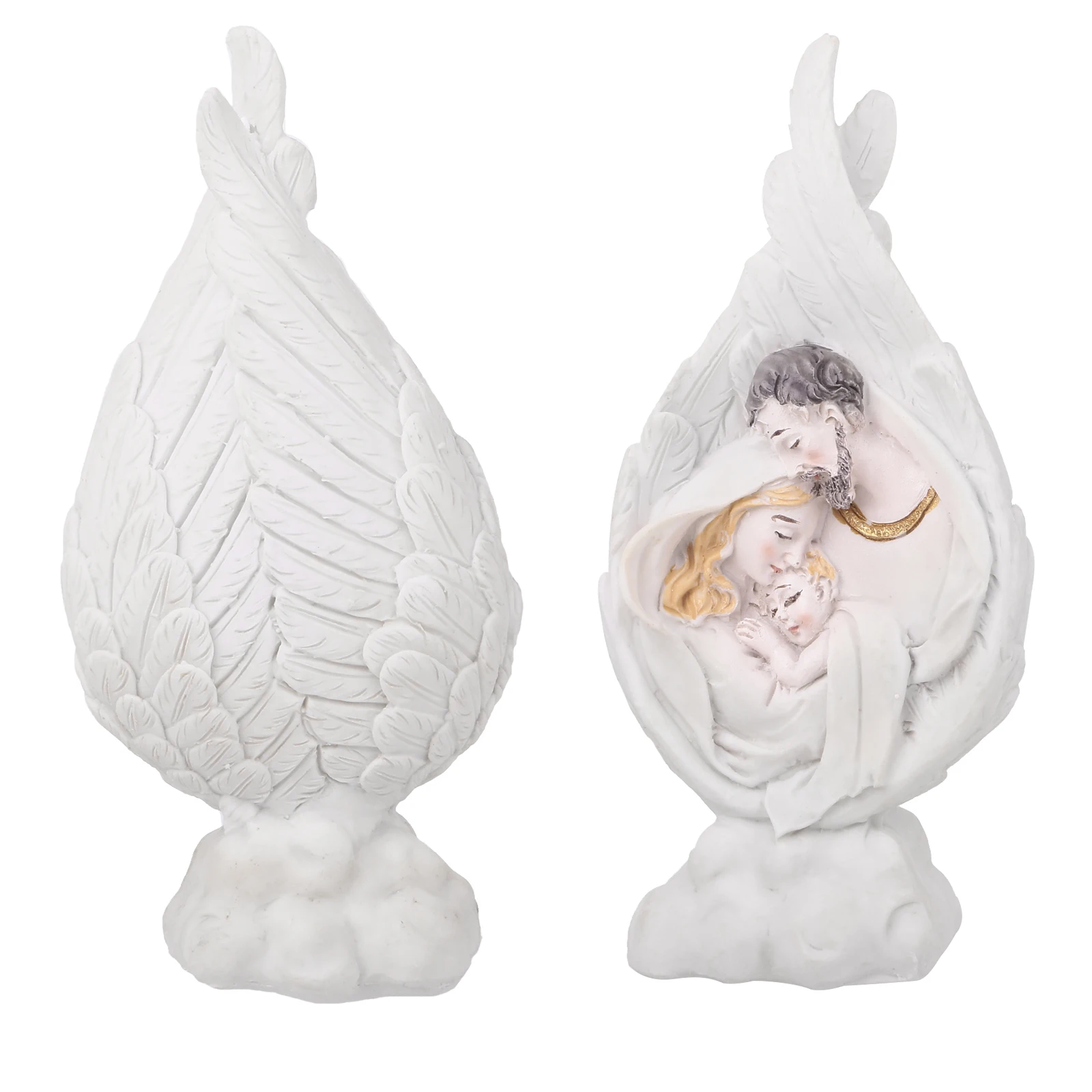 Holy Family Statue Resin Figurine for Church Religious Ornament For Room Office Wedding Decor Nordic Home Decoration