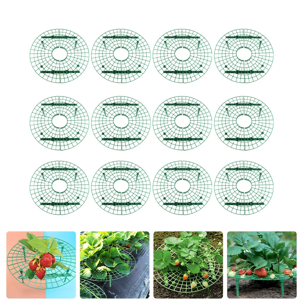 

12pcs Plastic Strawberry Planting Racks Garden Plant Climbing Supports Gardening Tools