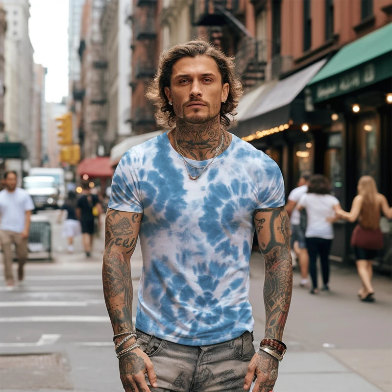 

Colorful 3D Printed Men's T-shirt Style Casual Men's T-shirt Fashion Trend Men's T-shirt Summer New High Quality Men's T-shirt