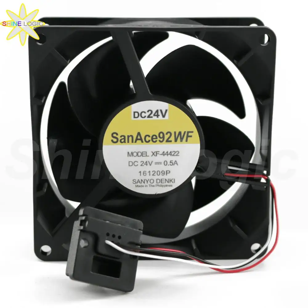 1Pc Brand New For SanAce92WF SANYO DENKI XF-44422 DC 24V 0.5A  161209P 9032 90*90*32MM FANUC Inverter Cooling Fan Industrial fan