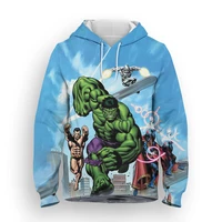 2021 new spring autumn female sweatshirt marvel hero 3d printed hulk men clothes streetwear casual children hoodies