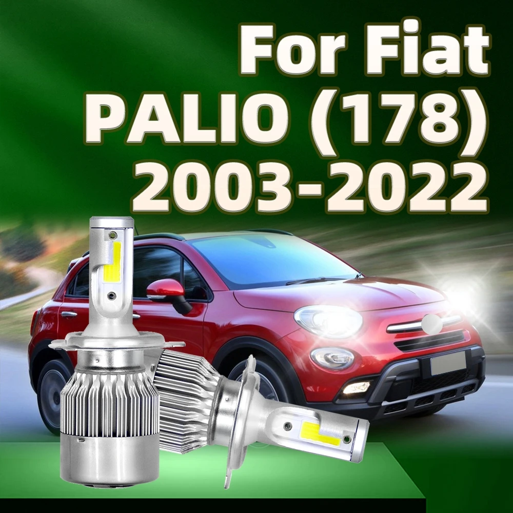

Светодиодная фара H4 Лампа 6000 лм 178 K белая фотолампа для Fiat PALIO (2003) 2004 2005 2006 2007 2008 2009 2010 2011 2012 2013-2022