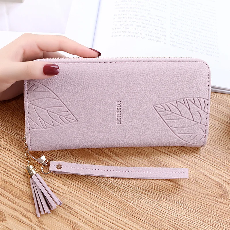 Ladies purse 2023 new long wrist bag multifunctional female zipper change a large-capacity mobile phone bagLeisure long clutch s