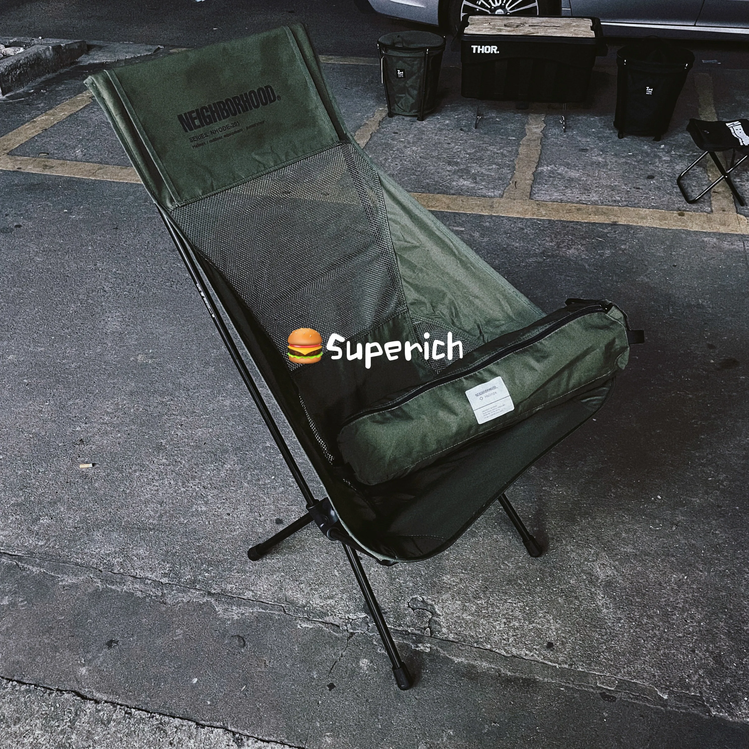 Folding Portable Storage Bao Jun Green Blackening Wind Handsome, Comfortable And Durable.