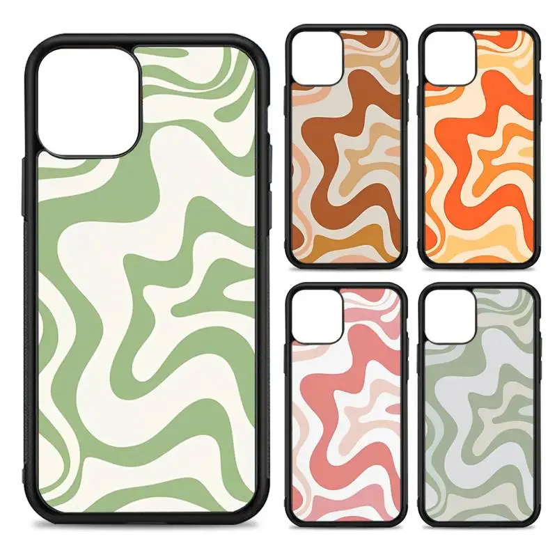 

Liquid Swirl Abstract Phone Case Silicone PC+TPU Case for iPhone 11 12 13 Pro Max 8 7 6 Plus X SE XR Hard Fundas