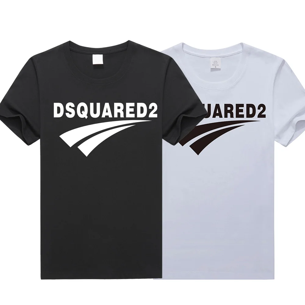 

2022 New Dsquared2 Men and Women Unisex Casual Fashion Trend Printing DSQ2 Short Sleeve Boyfriend Girlfriend Gift DSQ8089