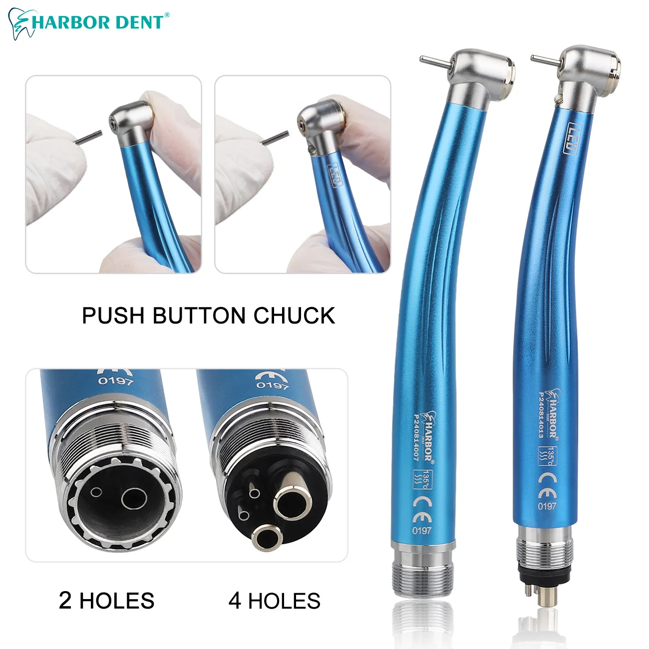 Синие комплекты стоматологических светодиодных высокоскоростных