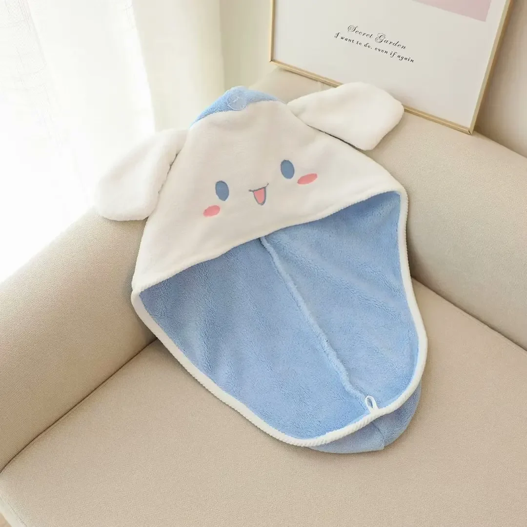 Sanrio hello kitty милая шапочка для фена kuromi женская быстросохнущая душа сумка из