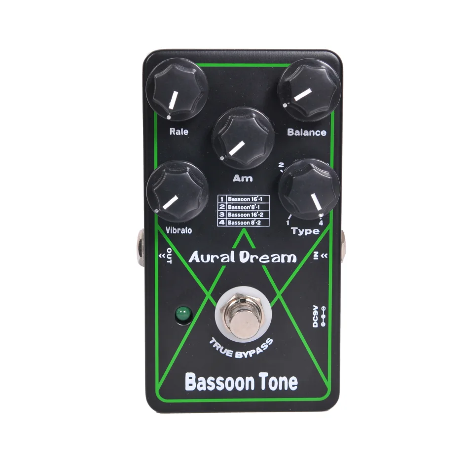 Aural Dream Bassoon Tone Synthesis Guitar Pedal 4 Synth Mod Pitchshift Octave Harmony Vibrato Tremolo Rotaryspeaker Organ Effect enlarge