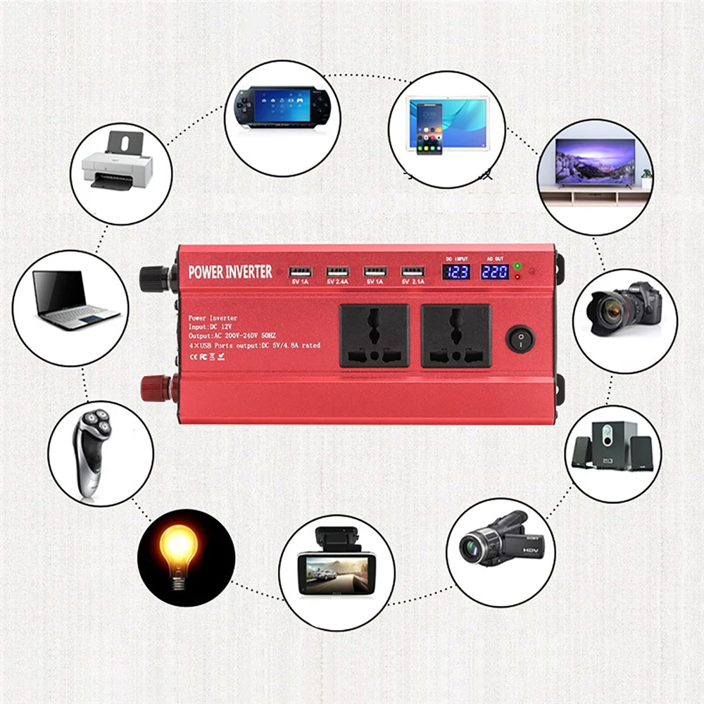 Инвертор немодулированного синусоидального сигнала напряжение 12 В 24 до 220