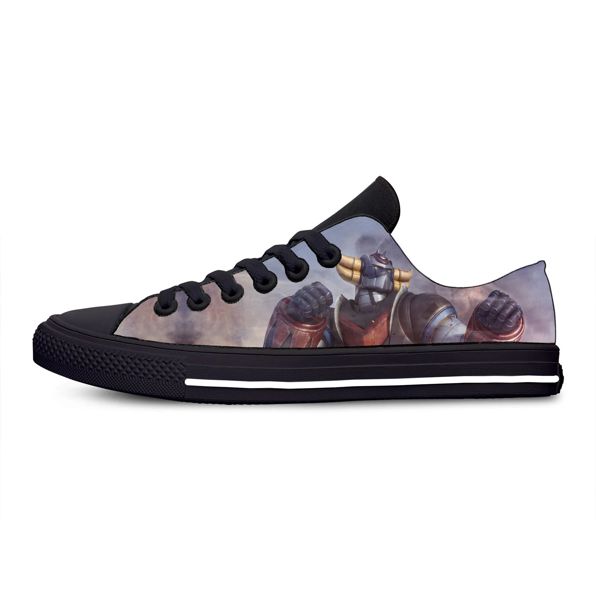 

Summer UFO Robot Goldrake Grendizer Anime Gurendaiza Casual Shoes Low Top Lightweight Board Shoes Breathable Men Women Sneakers