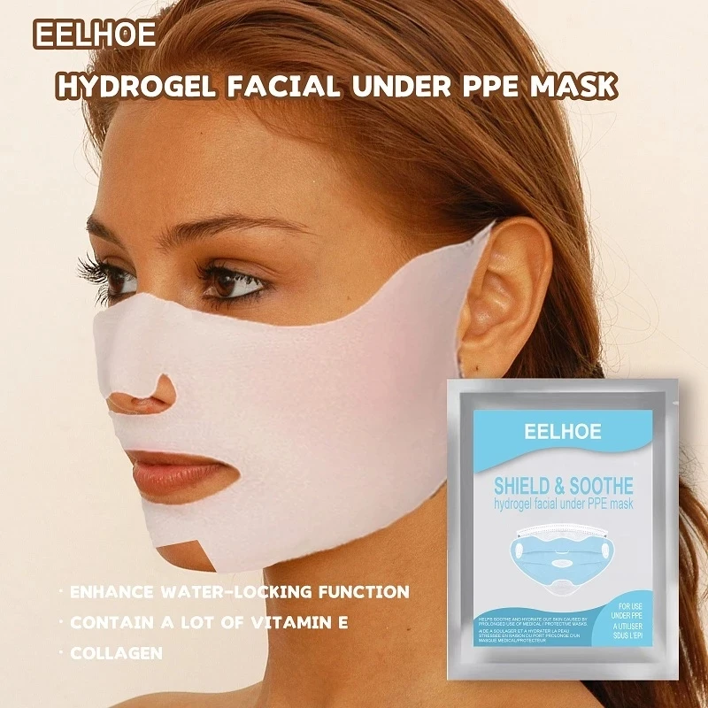 

Face Mask Ice Moisturizing UV Protection Lifting Firming Anti Wrinkle V Shape Face Firming Gel Sheet Mask Ear Fixed Skin Care