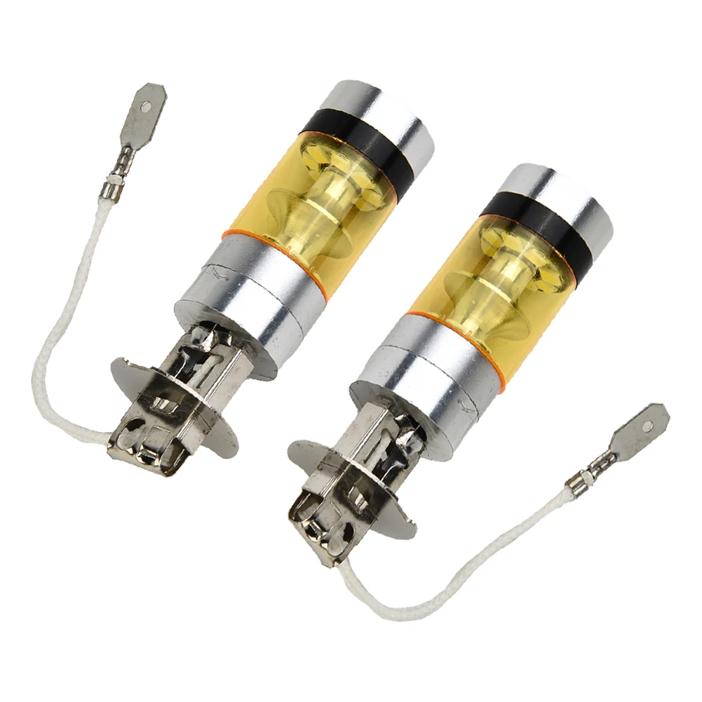 

2 шт., лампы для задних фонарей, H3, 100 Вт, 2828SMD