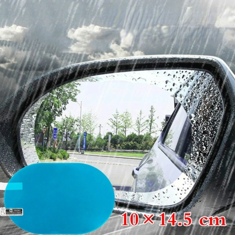 Rainproof Car Rearview Mirror Sticker Anti-fog Protective Film Rain Shield PET Material Micro-nano Coating |