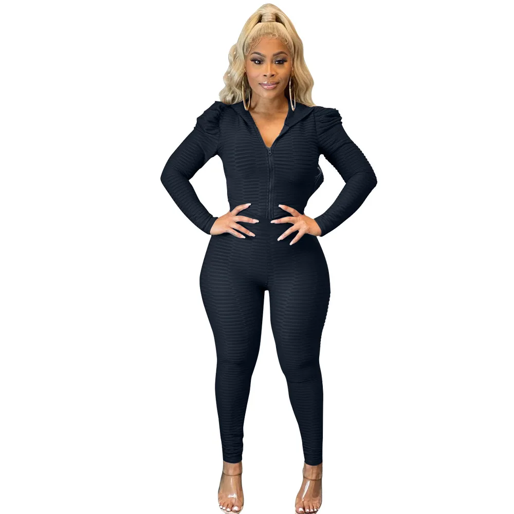 Winter Casual Women Tracksuit Two Piece Set Slim Bodycon Zipper Jacket Coat + Long Pencil Pants Clothes For Women Outfit