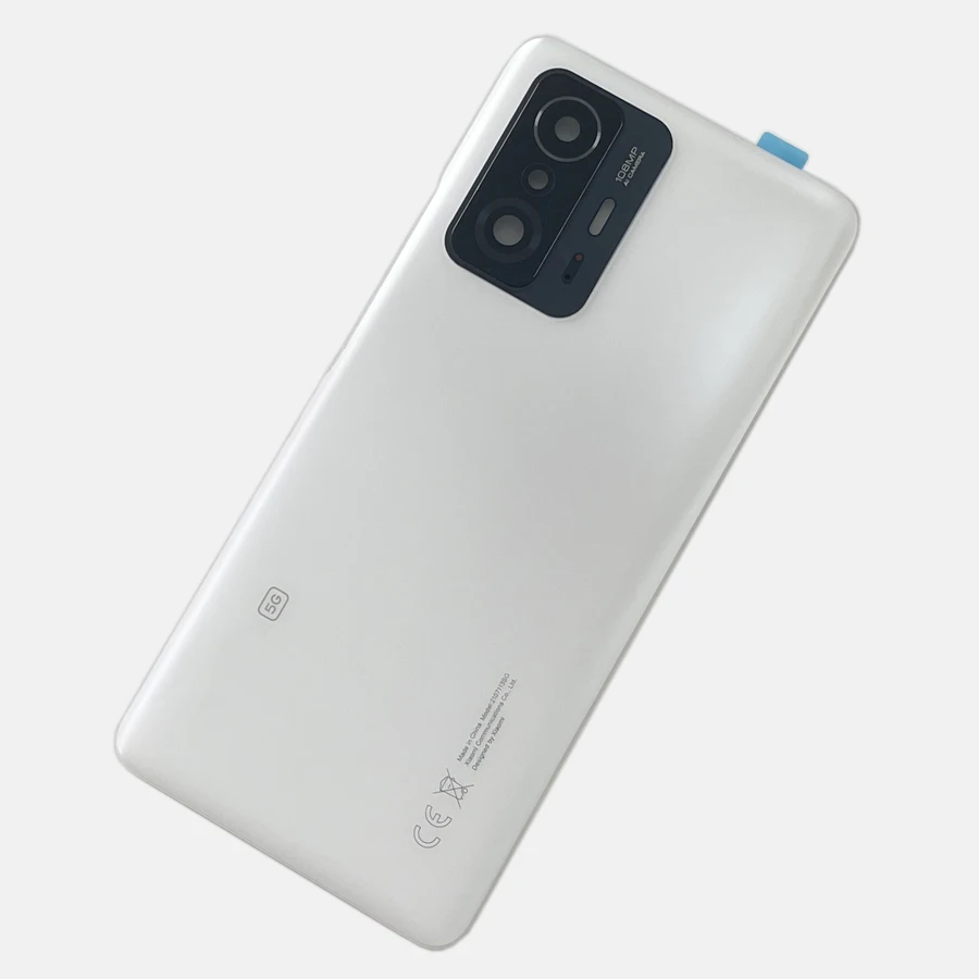 Фото A +++ для Xiaomi 11T Pro, задняя стеклянная дверца батарейного отсека для Mi 11t 5G, задняя крышка, сменная задняя крышка корпуса с объективом №4