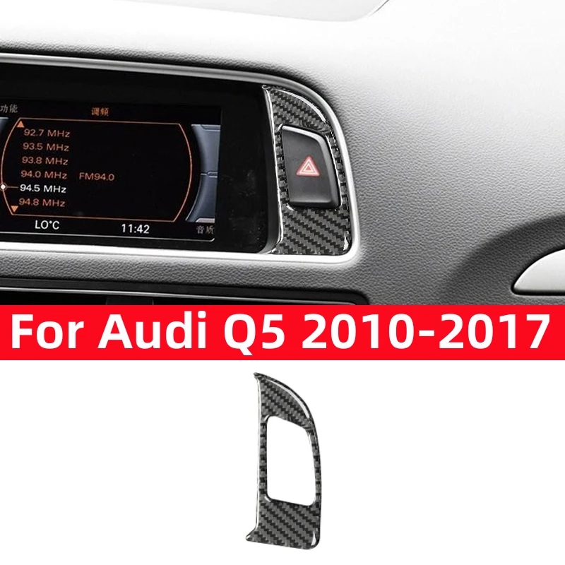 

For Audi Q5 2010-2017 Car Accessories Carbon Fiber Modification Interior Auto Warning Light Trim Frame Decorative Cover Sticker