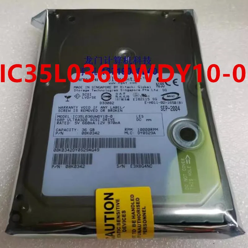 

Оригинальный почти новый жесткий диск для IBM 36GB 68Pin SCSI 3,5 "10000RPM 8 Мб, жесткий диск