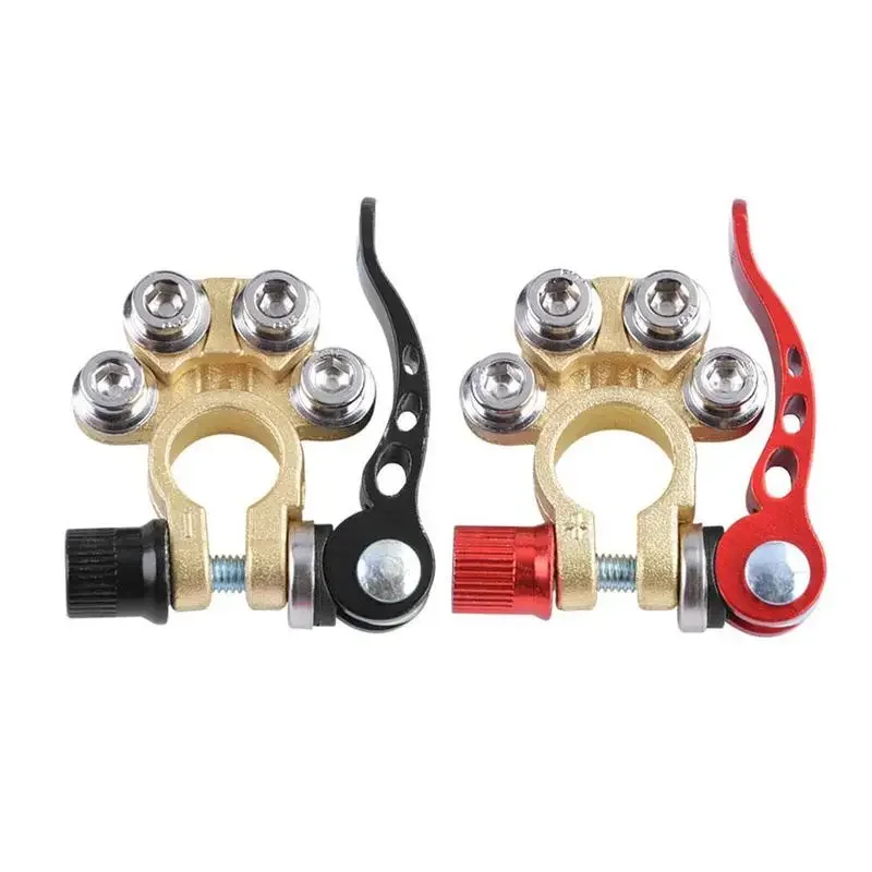 

1 пара быстроразъемных автомобильных кабелей, разъемы, клеммы, зажимы, положительные клеммы и клеммы, отрицательное электрическое соединение E0N3