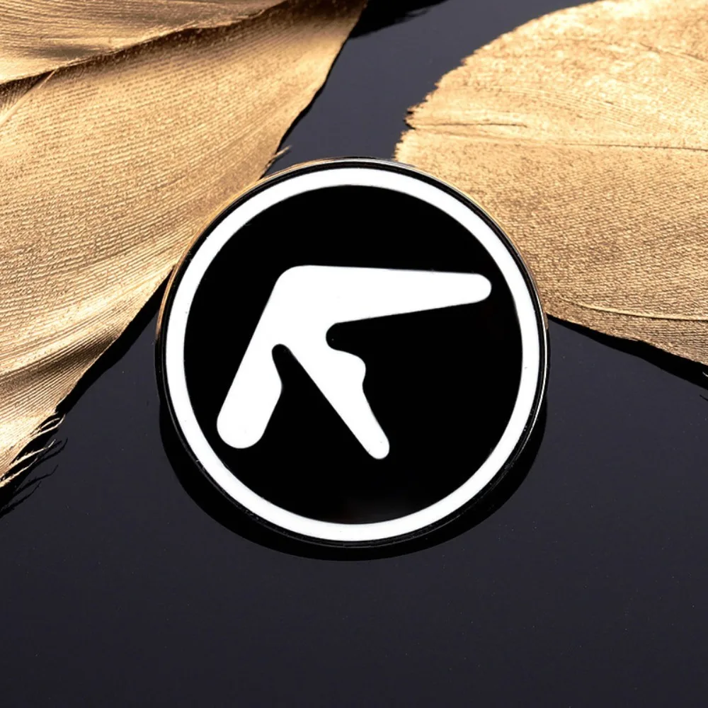 Фото Памятная медная булавка с логотипом Aphex Twin, мини-броши, аксессуары для одежды №3