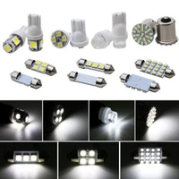 14 pcs car led interior package for t10 36mm map dome license plate lights kit