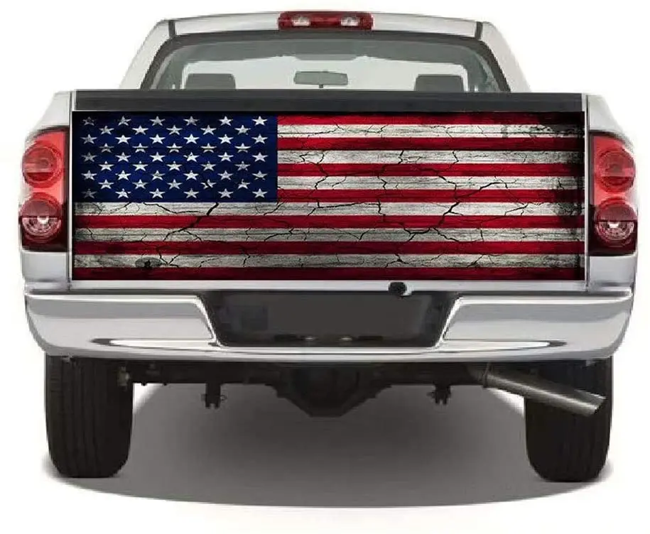

Practlsol Car Decals 1 Pcs American Flag Decal -Rear Window Decal,Truck Stickers, Car Decal Vinyl for Car/Truck/SUV/Jeep Unive