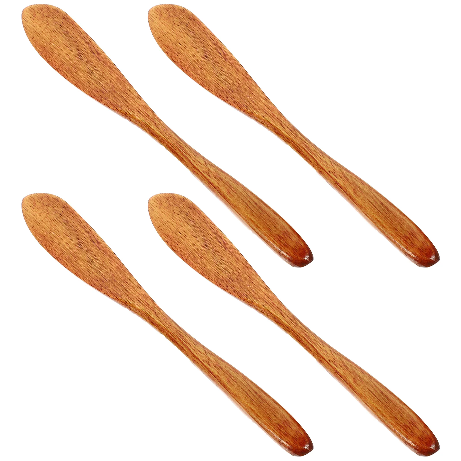 

4pcs Wood Knives Spatulas Kitchen Tool Bread Cake Jam Cheese Butter Spreader