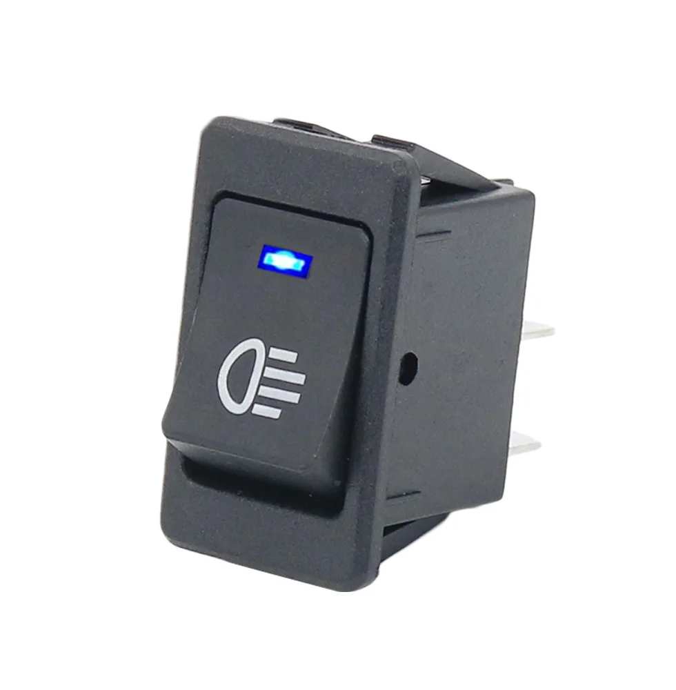 

Автомобильный кулисный переключатель KCD4 красный 12В 35А