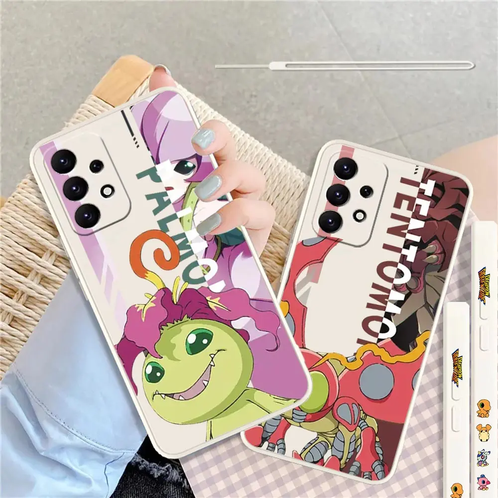 

Digimon Adventure Cover For Samsung A91 A81 A73 A72 A71 A53 A52 A51 A42 A33 A32 A31 A23 A22 A21S A14 A13 A12 4G 5G Liquid Case